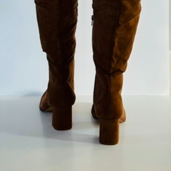Eloquii Over-the-Knee Boots in Chestnut Size 10W - Picture 7 of 9